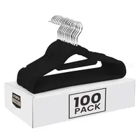 Utopia Home Velvet Coated Non Slip Hangers & Pegs Set - 16.14 x 0.24 x 8.26 inches, Ultra-Grip Synthetic Surface, Rotatable 360° Swivel Hook, Heavy-Duty ABS Body, Slim Space-Saving Closet Organizer for Dresses, Outerwear, Minimalist, Luxury Hangers & Pegs