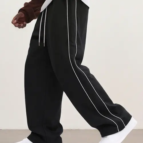 Spring/Autumn men’s loose straight-leg pants, stylish versatile casual trousers, street sports pants