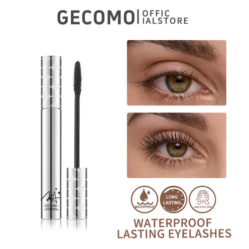 GECOMO Waterproof Mascara for Long-Lasting 24-Hour Thick & Well-Defined Lashes-2