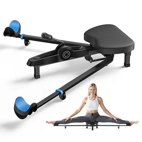 Merach Split Machine Leg Stretcher Splits Trainer Adjustable Stretching Machine Fitness Training Equipment for Ballet Yoga Sports Training Improve Flexibility Load Capacity 300lbs BackToSchool