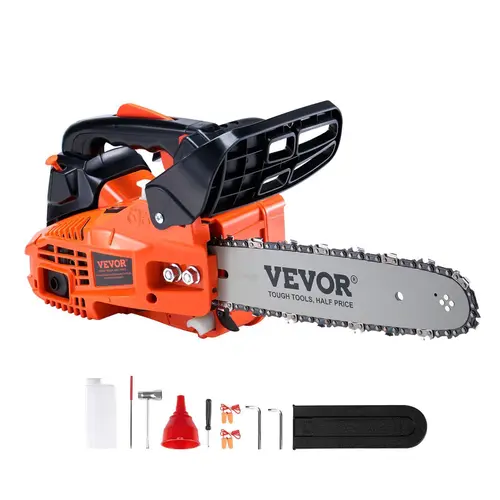 【SummerFinds】VEVOR Gas Chainsaw,  25.4CC 12" 1.2HP, Gasoline Powered Chain Saw, Handheld Cordless Petrol Chainsaws for Tree Wood Branch Cutting, Tree Trimming, Land Clearing, Farm Garden Ranch Forest Cutting Use