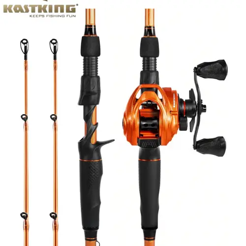 [Back to School Gift] KastKing Lethal Blaze Twin-Tip Rod & Reel Combo – Spinning & Baitcaster, IM6 Graphite, Backup Tip, Stainless Steel Guides, EVA Handle SummerVibes Summer Survivals ,dealsforyoudays