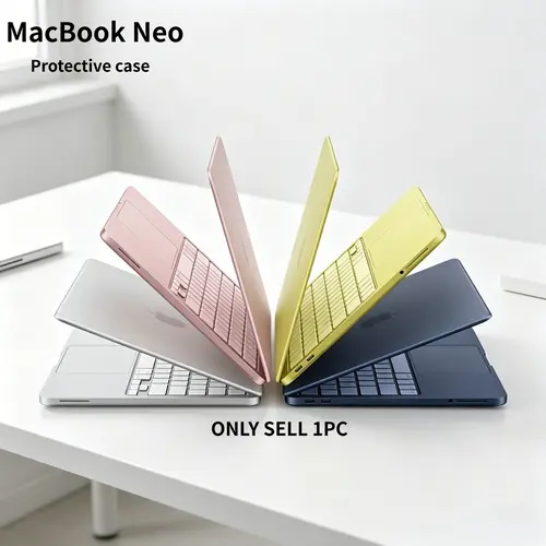 New 13-Inch MacBook Neo Scratch-Resistant Case, Durable Protective Cover for Model Neo-A3404 A18 Pro, Multiple Colors Available