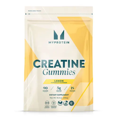 Myprotein Creatine Gummies - 5g Creatine | 90 Edible Gummies | Lemon Flavor | For Fitness & Dietary Healthcare Supplement Creatine for Women