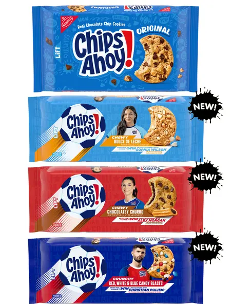CHIPS AHOY! Limited Edition Cookie Variety Pack | Original, Chewy Dulce de Leche, Chewy Chocolatey Churro, & Crunchy Red, White, and Blue Candy Blasts