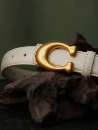 Premium Quality Adjustable Ladies Belt with Elegant Letter Buckle Design, Stylish Accessory for Casual Suits, Jeans and Dresses, All-Season Fashion PU Leather Belts