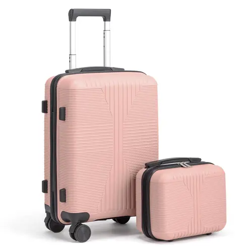 Ubesgoo Suitcase Set 2 Piece Luggage Set Carry On Travel Luggage Non-TSA Lock Spinner Wheels Lightweight Luggage Set for Tarvel