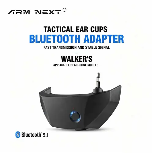ARM NEXT Bluetooth Adapter - Bluetooth Signal Receiver for Walker's Razors W1 Headphones & Howard Lei, ABS Material Audio Accessory, Outdoor Safe Music MOD