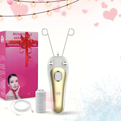 New Multi-Purpose High-End Women's Electric Threaded Hair Removal Shaver, USB Rechargeable, LED Light, Multi-Function Beauty Hair Remover, Body Hair Trimmer, Body Hair Trimming, Threaded Hair Removal & Trimmer, Perfect Holiday Gift for Girlfriend