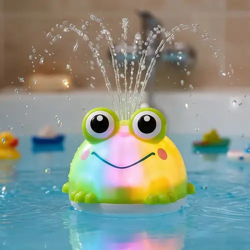 Light Up Bath Toys, Toddler Bath Toys for Kids Ages 1-3, Stocking Stuffers for Babies 6-12-18 Months, Bath Toy Sprinkler Toddler Birthday Bathtub Water Toy for 1 2 3 Year Boy Girl Gifts