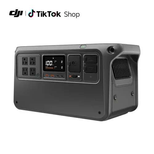 DJI Power 1000 V2 Portable Power Station, 1024Wh LFP Battery, Compact Size, 2600W Stable Output, 0-80% Recharge in 37 Mins, Electric Generator for Home, Camping, RVs, Off-Grid