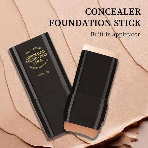Dual-Ended Eraser Foundation Stick, 6-Color Concealer and Highlighter for Flawless Coverage, Contouring, and Daily Care Makeup Products for Any Look, Nose Contouring, Acne, Versatile Cosmetic Tool, Gift, Beauty Products, Makeup Routine, Even Skin Tone, Ad
