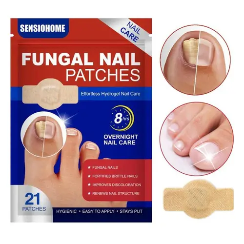 Nail care patches, powerfully treat toenail fungus, repair damaged nails overnight, fungal nail patches, discoloring nails, nail care patches, suitable for solving fungal nail and other nail problems.