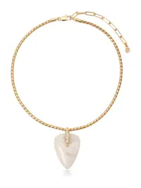 Solstice Pendant Choker in Bone