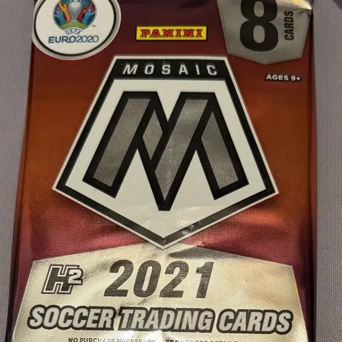 2(TWO) Packs of  BOX 2021 Panini Mosaic UEFA Euro Soccer H2 Hobby Box