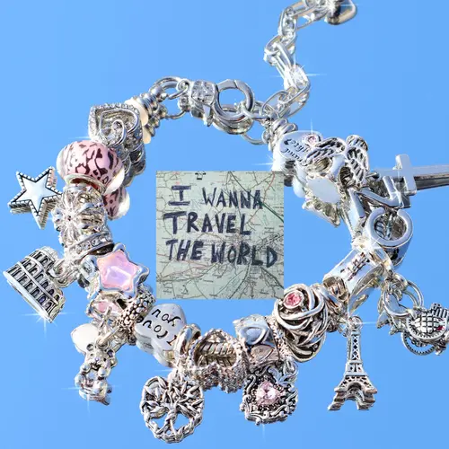 Travel Birthday Bear Charm Bracelet, Leopard DIY Bracelet, Angel Heart Mom DIY Bracelet, Eiffel Tower Travel Memorial Bracelet, Star Girl Bracelet, Charms Bracelet, DIY Forever Bracelets, Bracelets Jewelry