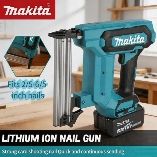 Makita F30 Brushless Cordless Nail Gun,suitable for 1.18’‘ inch straight nails,, Ideal for Flooring, Shelving & DIY Wood Projects