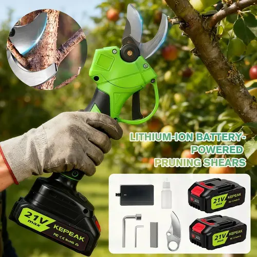 Cordless Electric Pruning Shears - 30mm Cut Capacity, SK5 Sharp Steel Blade, 13000mAh Long-Lasting Battery, Outdoor Garden Accessories for Home Gardeners' Tree Trimming & Branch Cutting