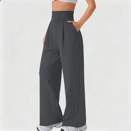 Women's High Waisted Baggy Comfy Stylish Sweatpants - Wide Leg Jogger Pants with Pockets, Athletic Casual Women's Clothes for Gym, Loungewear, Running,travel essentials,camping essentials, Clothes For Women, Stylish Women's Wear