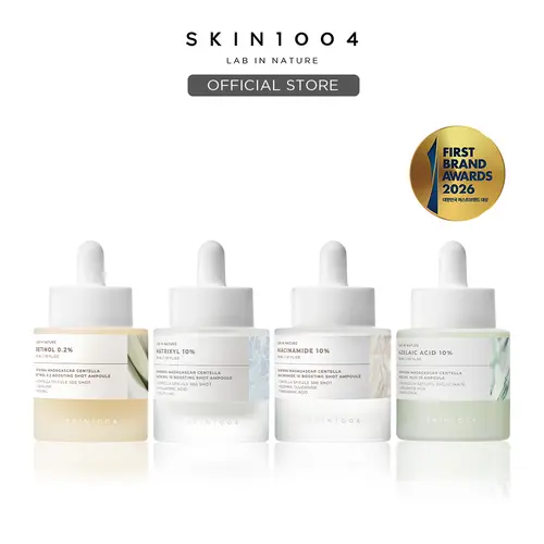 [SKIN1004 Official Shop] LAB IN NATURE 4-Type Boost Ampoule Set | Matrixyl 10 Hydration Volume + Niacinamide 10 Brightening + Retinol 0.2 Anti-Aging +  Azelaic Acid Acne Care