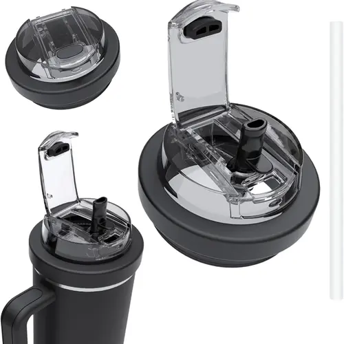 Upgrade 40oz Tumbler Lid for Meoky & Other 40oz Tumblers| 2-in-1 Straw Spout Lid with Silicone Seal, Leakproof Replacement Lid for 40oz Stainless Steel Tumbler Accessories#backtoschool,dorm essentials,home decor,home essentials,camping essentials
