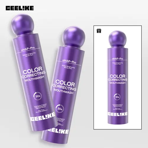 CEELIKE Color Correcting Mouthwash, Brightens Teeth, Freshens Breath with Essential Oils