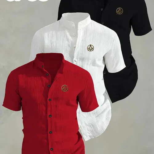 Men's Summer Casual Classic Tropical Print Short Sleeve Shirts, Breathable Collar Button-Up Beach Pool Wear, Ideal for Swimming and Leisure