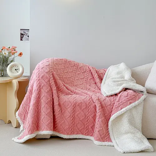 【backtoschool】ROSEKIND Fluffy Sherpa Blanket, 380 GSM Ultra Soft Fuzzy Throw Blanket for Couch and Bed, Lightweight Blanket, Cute Reversible Plush Throw for Sofa and Bedroom, Warm Blanket, Throw Blankets
