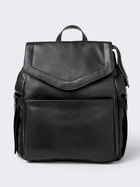 Flap Top Diaper Backpack - Black - Cloud Island