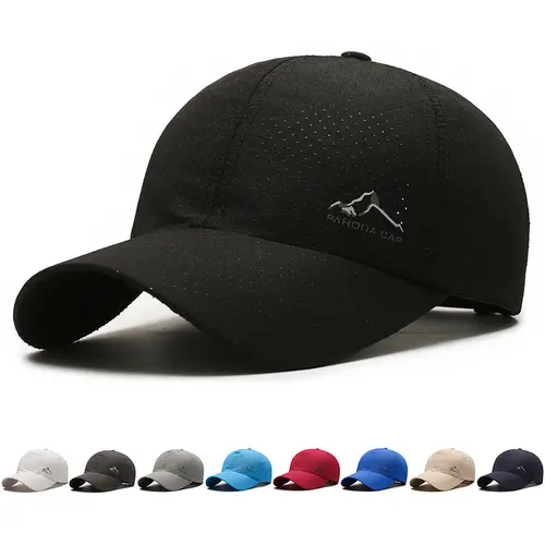 Unisex 2-Pack Mountain Logo Baseball Caps, Quick-Dry Fabric Handles Active Days, Breathable Moisture-Wicking Mens Hats, Lightweight Comfortable Athletic Sports & Outdoor Hats, Easy Sharing for Hiking, Unisex Fit, Easy Sharing