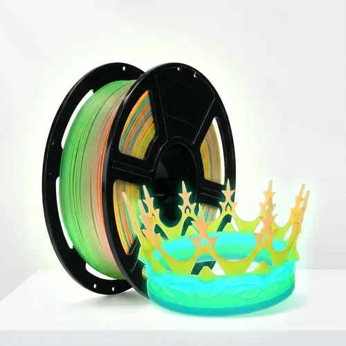 Flashforge Luminescent Glow-in-the-Dark PLA 3D Printer Filament, 1.75mm 1kg Spool, 3D Printing Supplies, Rapid Fast Print 500mm/s, +/-0.02mm Dimensional Accuracy, Excellent Bed Adhesion, Long-Lasting Glow Effect,back to school,back to school haul
