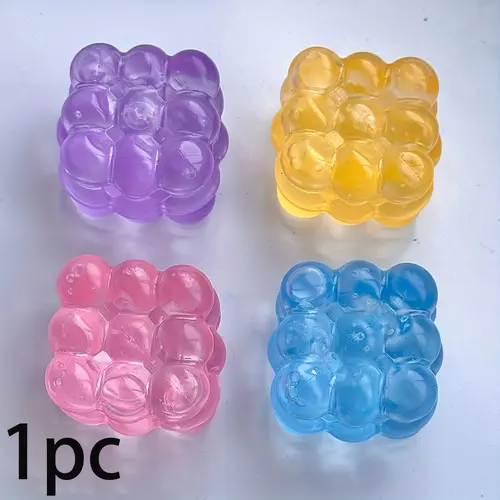 Super Soft Ice Transparent Grape Shape Squeeze Toy, Stress Relief Fidget Toy, Small Muscle Skill Building, Slow Rise Simulation Fruit, Stress Relief Gadgets, Stress Relief Fidgeting, Stress Relieving Item