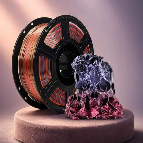 Flashforge Silk  Waltz PLA Filament 1.75mm , 3D Printer Filament 1kg (2.2lbs) Spool, Smooth and Silky Texture 3D Printing Filament, Dimensional Accuracy +/- 0.02mm tiktokshopbacktoschool,back to school,back to school haul