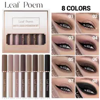 Women's 8-Shade Matte Liquid Eyeshadow Pen Kit - Velvety Mist Texture, Waterproof, Smudge-Proof, Blendable, Flawless Smooth, Long Lasting, 3D Eye Definition, Colorful Eyeshadow, Easy Beauty Products, Essential Cosmetic Set for Adults