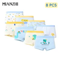 MIANZHI Boys' Cotton Underwear 8-Pack, High-Soft Breathable Boyshorts, Gentle Classic Colors Briefs for Toddlers & Kids 2-10 Years (Including 4-5 Years) Daily Wear,summerwins