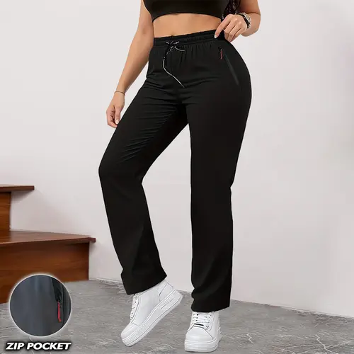 Women’s casual athletic solid-color straight-leg pants with an elastic drawstring waist and pockets—jogging/casual workout pants for the gym; an ideal choice for spring and summer home outfits. Cargo Scrub,Summervibes