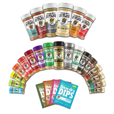 Ultimate Seasoning Bundle – 27 Flavors! All the Dan-O's Premium Blends, Dan-O's Dips, and Dan-O's Outlaws in one Combo! Seasoning Sampler