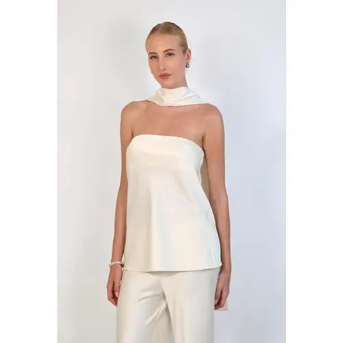 Satin Scarf Top