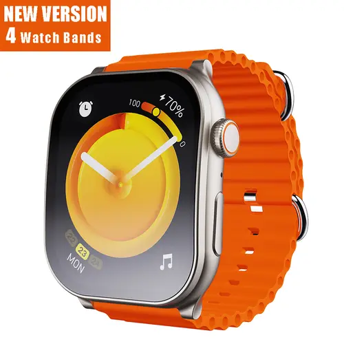 Upgraded Smart Watch for Men & Women, 100+ Sport Modes Fitness Tracker with Various APP Reminders, Call Message Reminder, Touch Screen Compatible with iPhone Android, Wearable Smart Bracelet Digital Wristwatch, Fall Gift