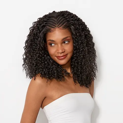 [New Arrival] Frodio Veralux™ Fiber Cornrow Top Braided Wig 13x6 Lace Front Pre Cut Lace#SohoChic