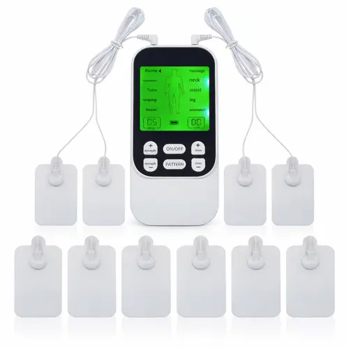 Sohochic Compact Rechargeable Muscle Massage Unit - Dual Channel, 10 Modes, 30 Intensity Levels, 10 Pads, USB Rechargeable Multifunctional Body Massage Machine (Wearable Accessory),back to school,back to school haul