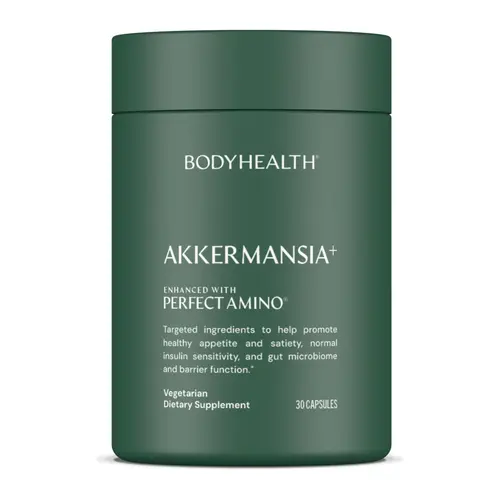 BODYHEALTH Akkermansia+ Probiotic Gut Support Supplement - 30 Delayed-Release Capsules for Metabolic Efficiency, Sugar-Free, Gluten-Free Dietary Healthcare Supplement