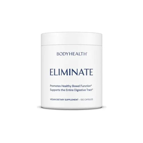 BODYHEALTH Eliminate Edible Dietary Supplement - Natural, Dairy-Free, Non-GMO Botanical Herbal Formula with 15 Traditional Herbs & Trace Minerals for Healthy Bowel Movements, Detox Support, Sugar-Free, Healthcare, Gut Cleanse, Fragrance Free