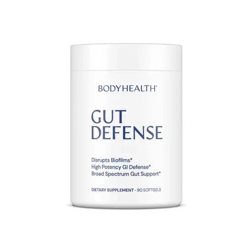 BODYHEALTH Gut Defense Dietary Supplement - Natural Blend, Gluten-Free, Sugar-Free, Antioxidant Boost, Bilberry Extract for Antioxidant Care, Lavender Oil - 90 Softgels for Bloating Relief, Soothe GI Tract
