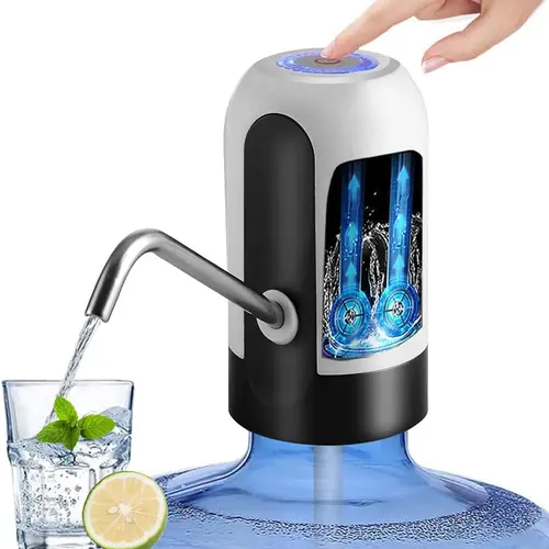 Water Dispenser for 5 Gallon Bottle, USB Charging Automatic Water Dispenser with Rechargeable Battery, Drinking Water Jug Pump for Home, Kitchen, Living Room, Office, Camping, Universal for 3-5 Gallon, BackToSchool