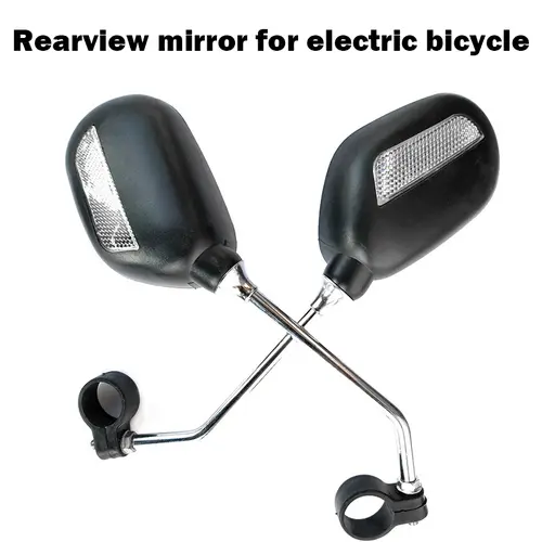 Rearview Mirrors for YOULON Electric Bicycles, 360° Rotatable Handlebar Mirrors with High-Visibility Reflective Strips, Custom Fit for YOULON E-Bike 25mm Handlebars, Shockproof Adjustable Safety Riding Mirrors, Exclusive Accessories for YOULON E-Bikes sum