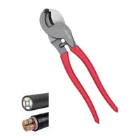 【Summerfinds】VEVOR High Leverage Cable Cutter, 9.25 in Compact Forged Blades, PVC-Coated Handles, Heavy Duty Cutting Pliers for 4/0 AWG Aluminum, 2/0 AWG Soft Copper, 100-Pair 24AWG Comm Cables, 235 x 50 mm (9.25 x 1.96 in), Ideal for Automotive Repair, 2