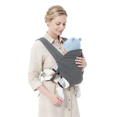 Baby Carrier Ergonomic, Cozy and Lightweight Carrier, Effortless to Put On, Ideal for Hands-Free Parenting, Enhanced Lumbar Support, Infant to Toddler