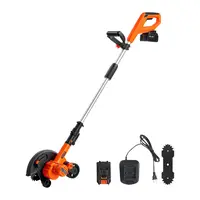 【Summerfinds】VEVOR Lawn Edger,8.8-inch Blade LengthBattery Powered Cordless Edger Lawn Toolwith 3-Position Blade Depth4000 mAh Battery and Charger Includedfor LawnsDrivewaysYardsand Sidewalk Edges, Trimmer, Grass Trimmer, Portable,father'sdaygifts