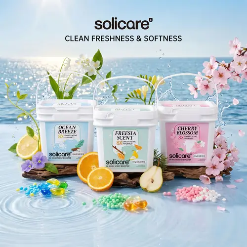 D-Solicare 8X Longer-Lasting Odor Eliminating 1.6kg 50+ Loads Multi-Use HE Compatible In-Wash Laundry Scent Booster Beads for All Washing Machines